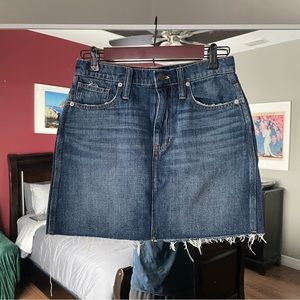 Madewell Mini Denim Skirt Size 26